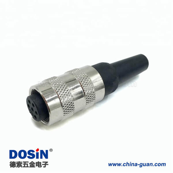 M16連接器6芯母頭航空插頭連接器 M16連接器6芯母頭航空插頭連接器
