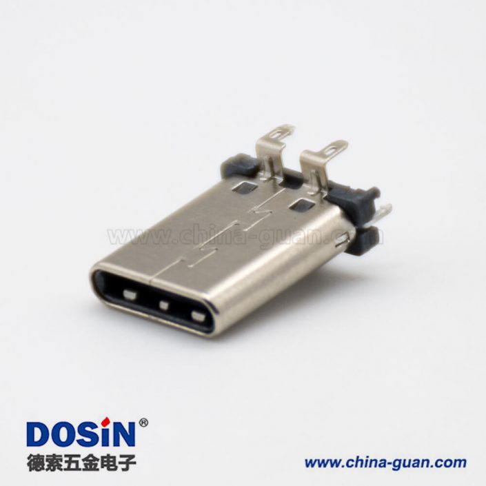 USB Type C 連接器24芯3.1直式公頭面板安裝 USB Type C 連接器24芯3.1直式公頭面板安裝