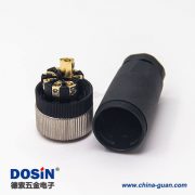 m12壓力傳感器接線塑膠直式母頭航空插頭8芯鎖接 m12壓力傳感器接線塑膠直式母頭航空插頭8芯鎖接