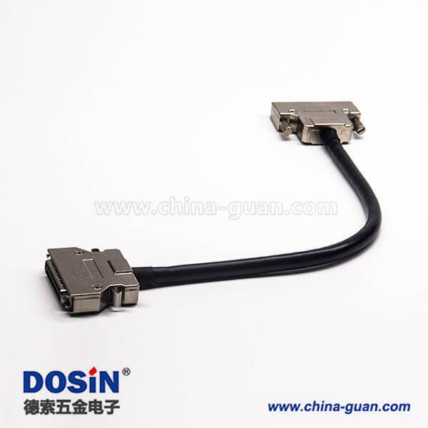 SCSI50線HPDB公頭轉(zhuǎn)母頭螺絲鎖直式接線連接器1米 SCSI50線HPDB公頭轉(zhuǎn)母頭螺絲鎖直式接線連接器1米