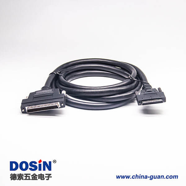 SCSI68P公頭HPDB68芯公轉(zhuǎn)VHDCI 68公螺絲鎖注塑成型線 SCSI68P公頭HPDB68芯公轉(zhuǎn)VHDCI 68公螺絲鎖注塑成型線