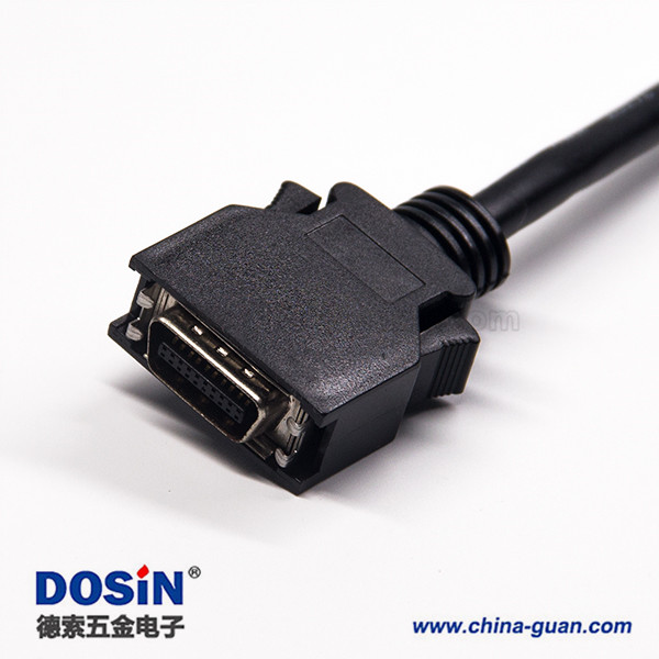 20針SCSI接頭HPCN型黑色塑膠殼雙邊線公轉(zhuǎn)公直式按鍵卡勾式連接線1米 20針SCSI接頭HPCN型黑色塑膠殼雙邊線公轉(zhuǎn)公直式按鍵卡勾式連接線1米