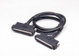 SCSI 接口線HPCN型68芯公轉(zhuǎn)HPCN型68芯SCSI按鍵式成型注塑線2米