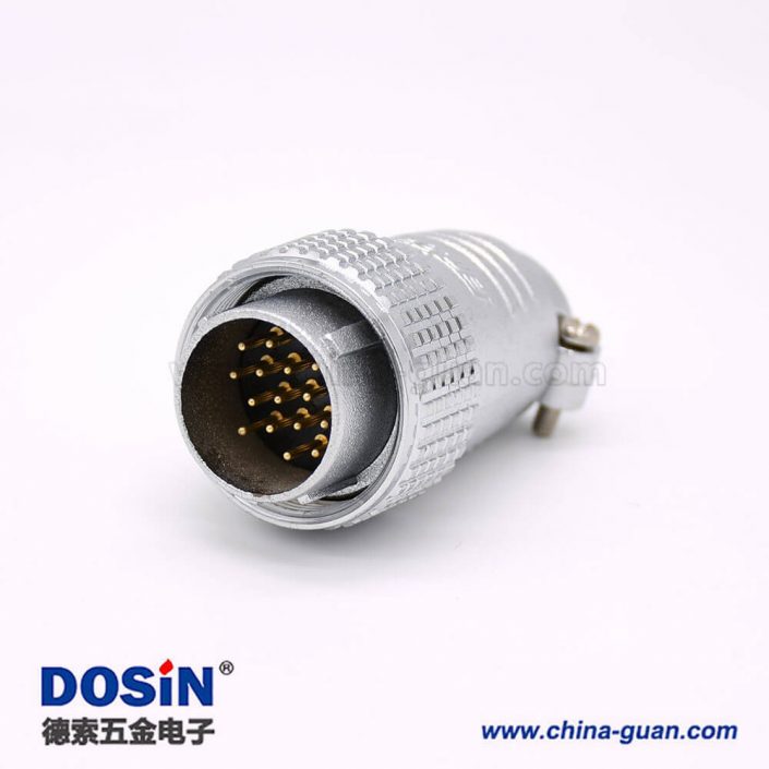 公頭P24 15芯直式航空連接器接線安裝 公頭P24 15芯直式航空連接器接線安裝