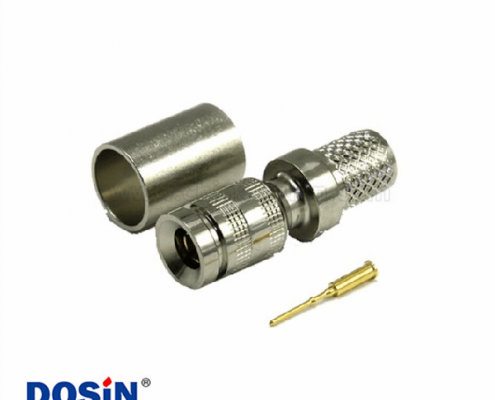 1.0 / 2.3連接器插頭壓接直75Ω端接電纜安裝微型隔板配件卡入式