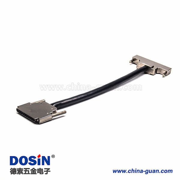 SCSI 100P連接器HPDB公轉(zhuǎn)母直式插頭插座螺絲鎖電纜1米 SCSI 100P連接器HPDB公轉(zhuǎn)母直式插頭插座螺絲鎖電纜1米