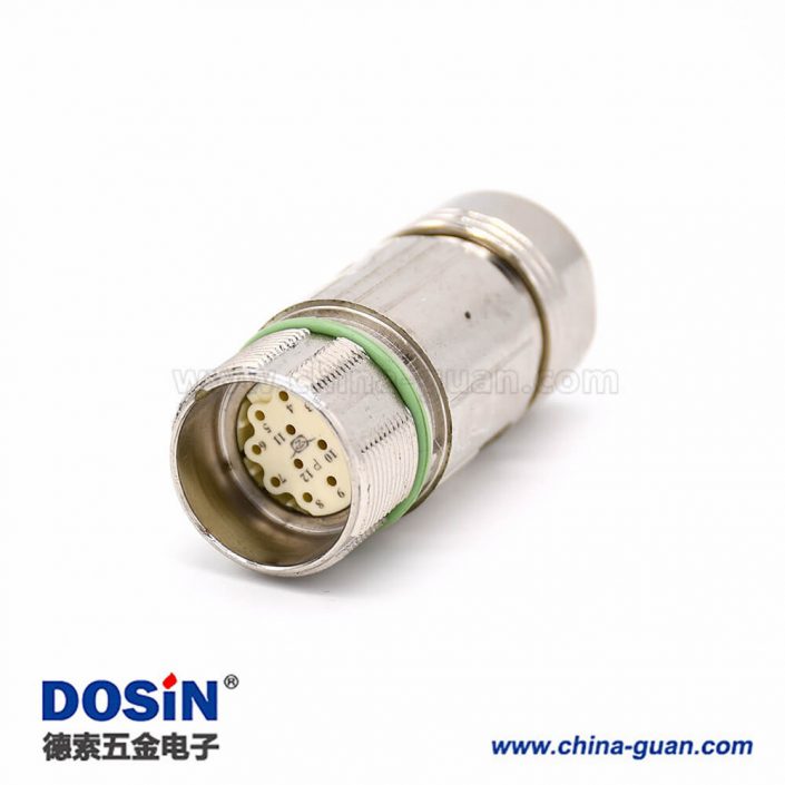 12芯對接頭 M623 直式接線母頭連接器 12芯對接頭 M623 直式接線母頭連接器