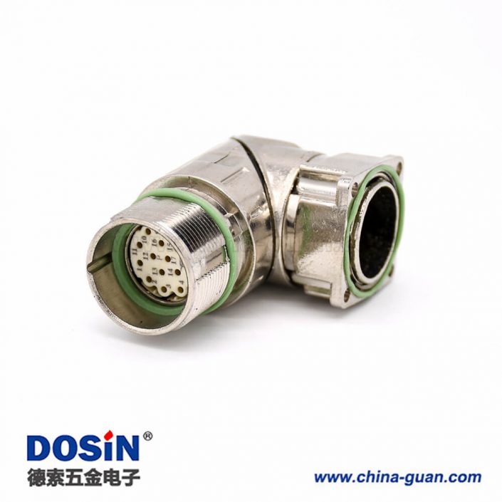 工業(yè)防水插座 M623 17芯彎式母頭接線法蘭連接器 工業(yè)防水插座 M623 17芯彎式母頭接線法蘭連接器