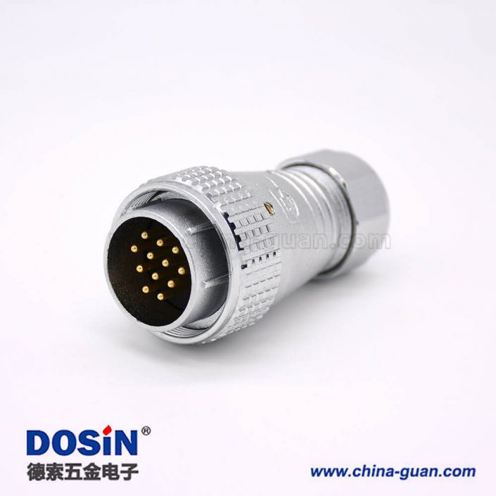 公頭連接器P28直式12芯插頭接線安裝 公頭連接器P28直式12芯插頭接線安裝