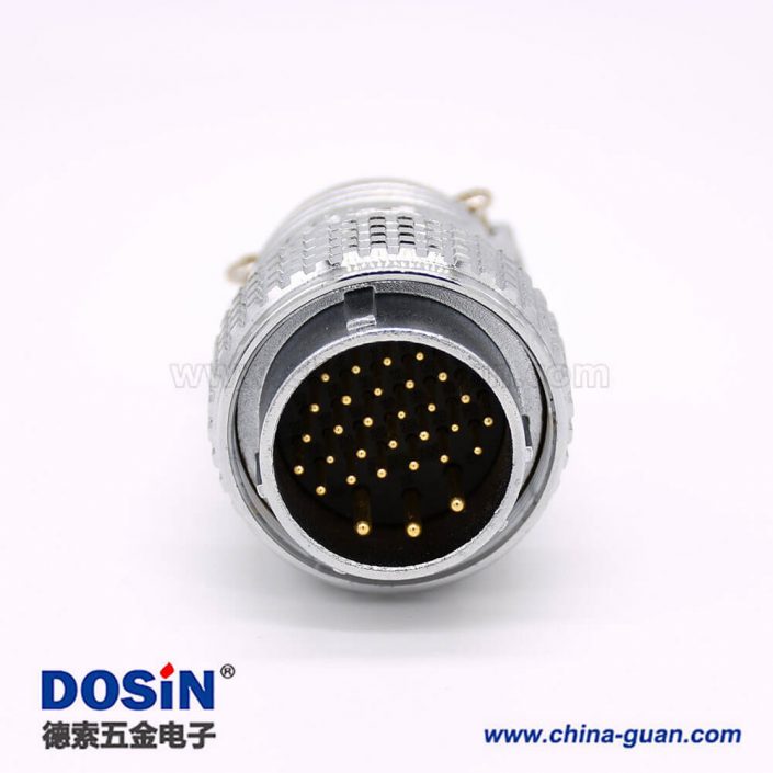 連接器公座公頭P28 31芯直式電纜插座接線 連接器公座公頭P28 31芯直式電纜插座接線