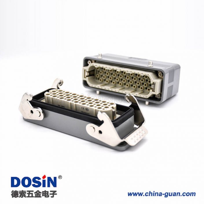 防水工業連接器重載32芯不帶針公頭公母對接PG21鐵扣開孔安裝H24B外殼 防水工業連接器重載32芯不帶針公頭公母對接PG21鐵扣開孔安裝H24B外殼