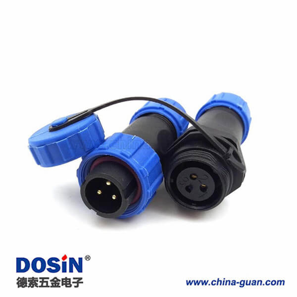 電源防水接頭航空插頭插座SP13 3芯 電源防水接頭航空插頭插座SP13 3芯