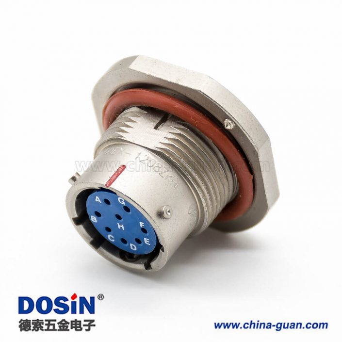 航空接頭連接器12殼體號8芯直式母插座前鎖穿墻焊杯鍍鎳卡口連接Y50EX防水連接器 航空接頭連接器12殼體號8芯直式母插座前鎖穿墻焊杯鍍鎳卡口連接Y50EX防水連接器