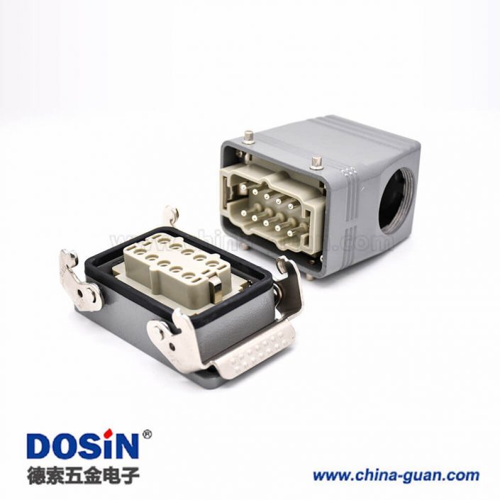 重載連接器接線H10T開(kāi)孔安裝高結(jié)構(gòu)斜出口10芯鍍銀螺釘PG29 重載連接器接線H10T開(kāi)孔安裝高結(jié)構(gòu)斜出口10芯鍍銀螺釘PG29