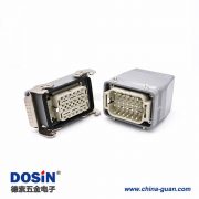 24芯重載連接器H10T開孔安裝鍍銀螺釘PG29結(jié)構(gòu)頂出口進線公母對接 24芯重載連接器H10T開孔安裝鍍銀螺釘PG29結(jié)構(gòu)頂出口進線公母對接