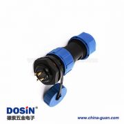 防水航空插頭連接器 SP17 4芯電線線纜公母快速對接 防水航空插頭連接器 SP17 4芯電線線纜公母快速對接