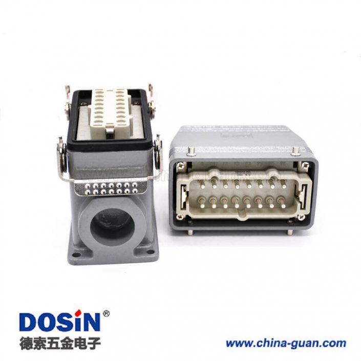 公母對(duì)接重載連接器16芯H16T外殼PG29高結(jié)構(gòu)頂出口加高型表面安裝鐵扣 公母對(duì)接重載連接器16芯H16T外殼PG29高結(jié)構(gòu)頂出口加高型表面安裝鐵扣