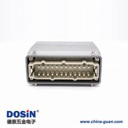 24芯重載連接器高結(jié)構(gòu)斜出口開孔安裝公母對接H24T外殼M40鐵扣 24芯重載連接器高結(jié)構(gòu)斜出口開孔安裝公母對接H24T外殼M40鐵扣