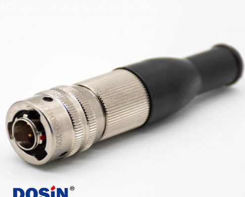 Y50X航空插頭連接器公頭卡口連接接線焊接08殼體直式化學鍍光亮鎳