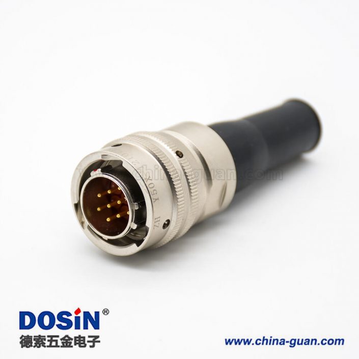 10芯航空插頭公卡口連接接線焊接12殼體Y50X圓形電連接器 10芯航空插頭公卡口連接接線焊接12殼體Y50X圓形電連接器