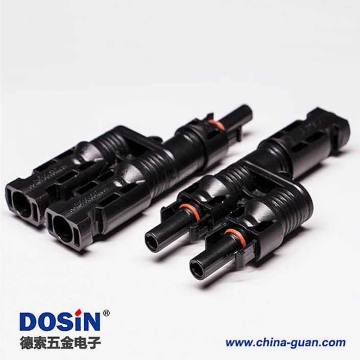 Mc4連接器三通一出二型分支接插件一套防水 Mc4連接器三通一出二型分支接插件一套防水