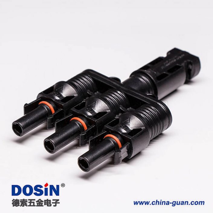 太陽能光伏連接器Mc4一母轉三公防水接頭 太陽能光伏連接器Mc4一母轉三公防水接頭