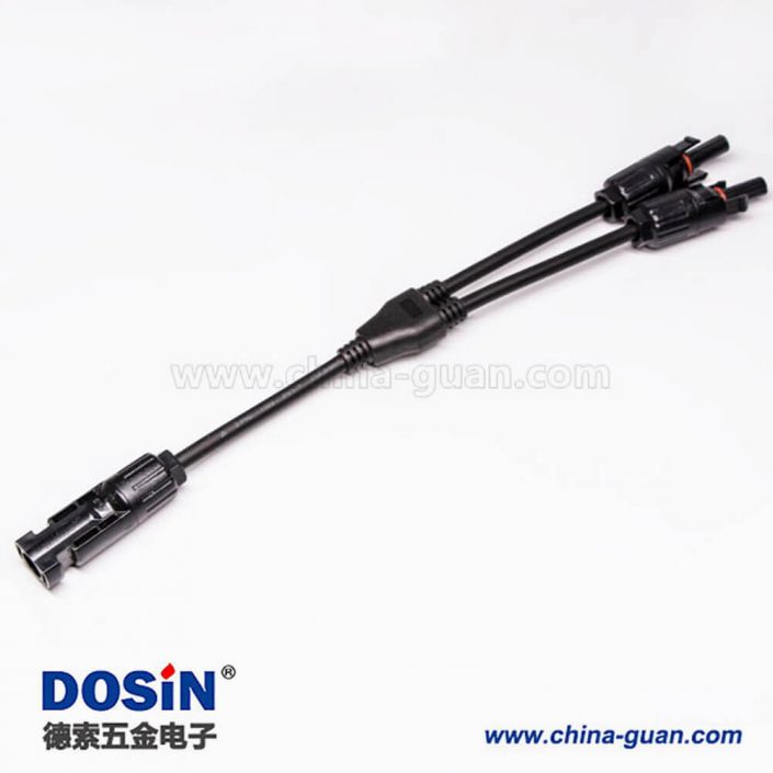 Mc4光伏線接頭三通防水連接器 Mc4光伏線接頭三通防水連接器