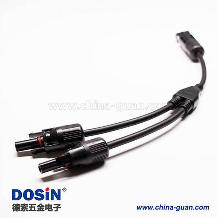 MC4連接器三通一出二型分支接一套防水 MC4連接器三通一出二型分支接一套防水