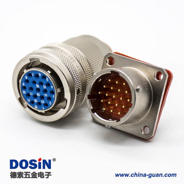 Y11P連接器插頭&插座卡口連接直式公母對接19芯14殼體號焊杯接線面板安裝 Y11P連接器插頭&插座卡口連接直式公母對接19芯14殼體號焊杯接線面板安裝