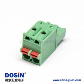 彈簧式PCB接線端子綠色插拔直式連接器 彈簧式PCB接線端子綠色插拔直式連接器