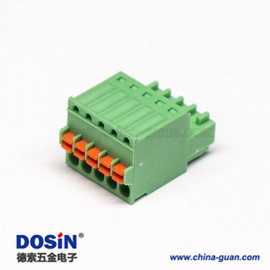 彈簧接線端子排直式插拔綠色端子接線連接器 彈簧接線端子排直式插拔綠色端子接線連接器