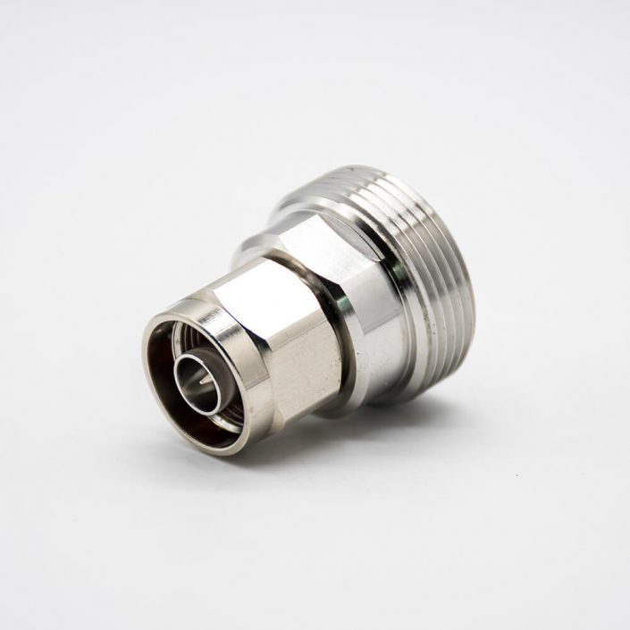 1 N公頭轉DIN母頭直式轉接頭鍍鎳RF同軸連接器