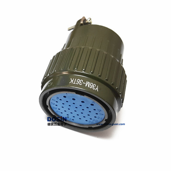 12 Y36M系列快速連接式航插Y36M-36TK 36芯圓形連接器