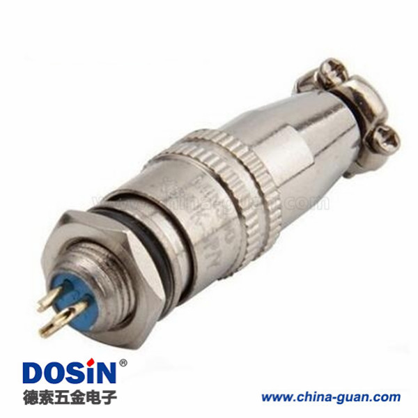 161 鍍金XS8-3芯開孔8mm推拉式航空插頭 XS8 3P