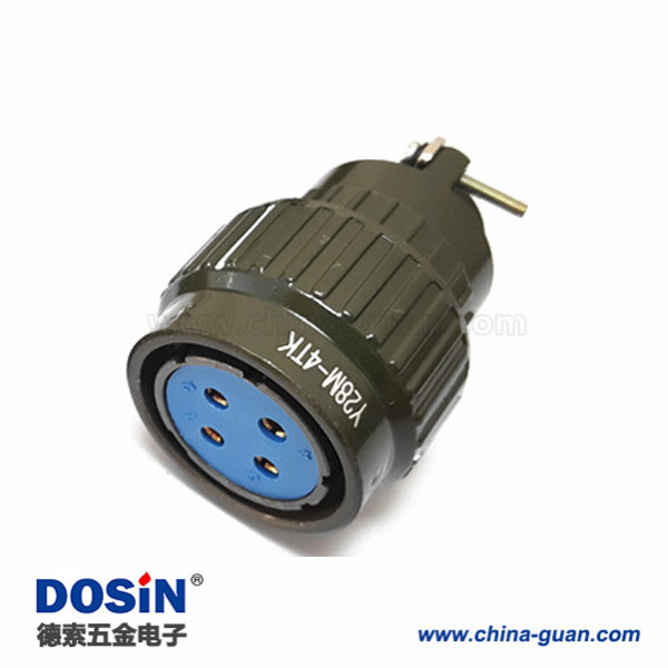 18 Y28M-4TK 4芯航空插頭 線纜連接頭