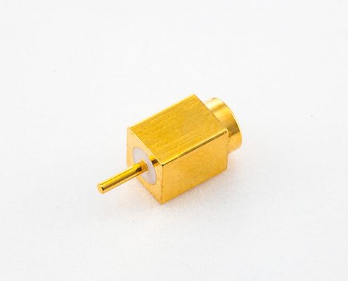 貼片連接器MCX母頭直式銅鍍金標準50Ω