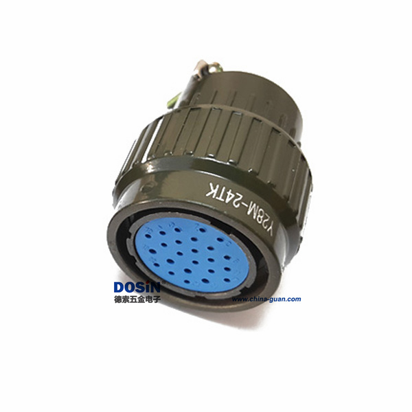 28 Y2M-24TK 24芯快速插頭優質航空插頭金屬卡扣