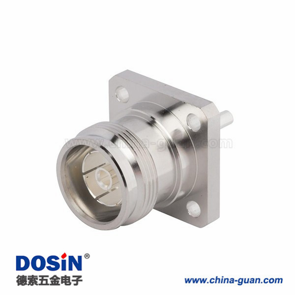 4310-connector-straight-jack-4-hole-flange-waterproof-through-hole(3) 4.3-10接口直式4孔法蘭低PIM設計50歐姆