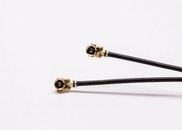 90度板端SMA反極公頭接1.13 IPEX線材