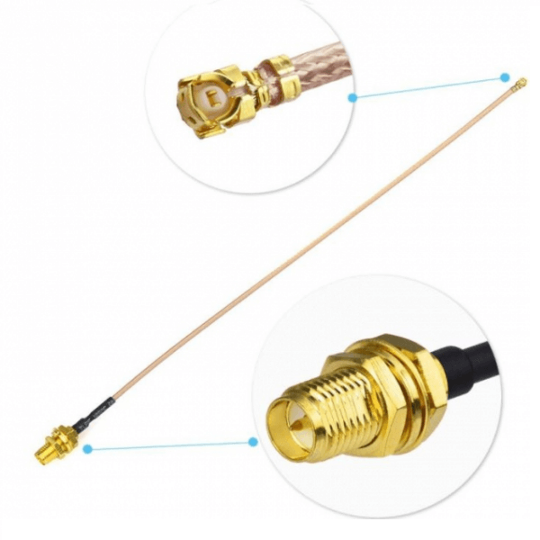 2 RF射頻線 IPX轉反極SMA母頭接RG178線線長10CM