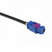 FAKRA2021001 Fakra彎頭C型母頭轉C型直公頭接Decar535線線長120CM