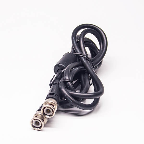 bnc-power-cable-rg58-2m-molded-with-magnet-ring-plug-to-plug-(5) 2m線 BNC公轉公接RG58線帶磁環注塑式
