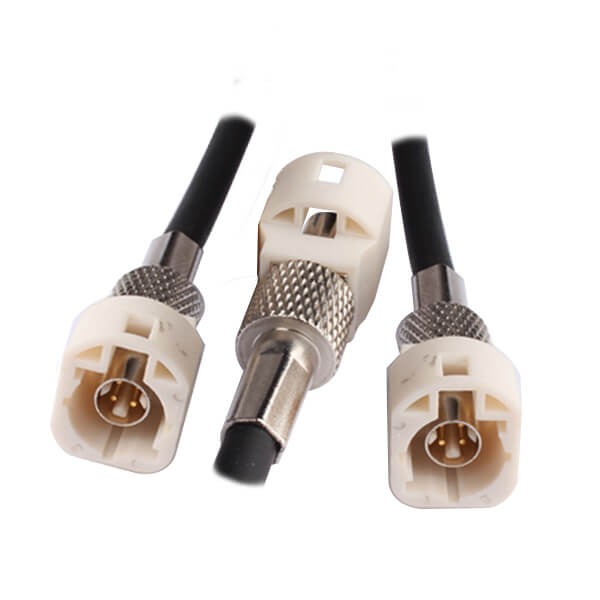 hsd-connector-cable-assembly-1m-with-4pin-cream-fakra-hsd(1) HSD連接器供應4芯白色HSD連接器公轉公線束1M