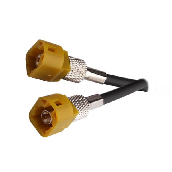 hsd-connector-standard-m-code-4pin-straight-male-to-male-cable-assembly-1m(1) Fakra LVDS組裝線束1米接4芯HSD公頭