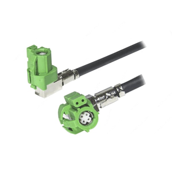 lvds-cable-assembly-1m-with-6pin-e-code-female-to-female-angled-hsd-connector 深圳HSD連接器廠家供應6芯E型母轉母LVDS線束1米