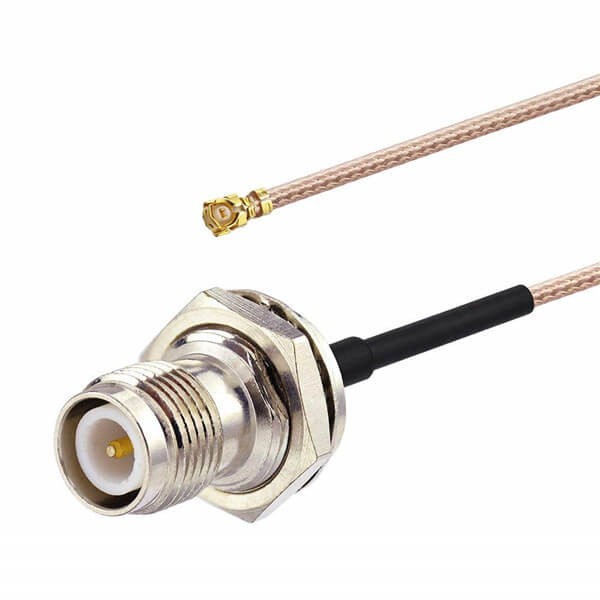 tnc-connector-rp-female-bulkhead-to-ipx-ufl-rf-coaxial-cable-rg178-20cm(3) TNC連接器接頭母頭轉IPEX接RG178線20CM