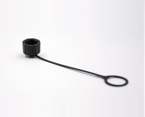 M12防塵帽塑料帶鏈條用于公頭連接器