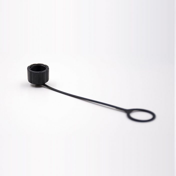 1 (2) M12防塵帽塑料帶鏈條用于公頭連接器