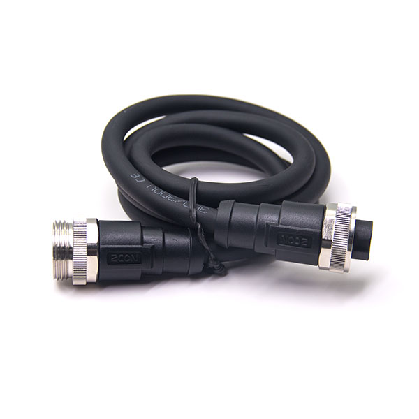 2-2 7/8連接器5芯母頭轉(zhuǎn)母頭直頭帶線注塑成型式電纜電線連接線長度1米