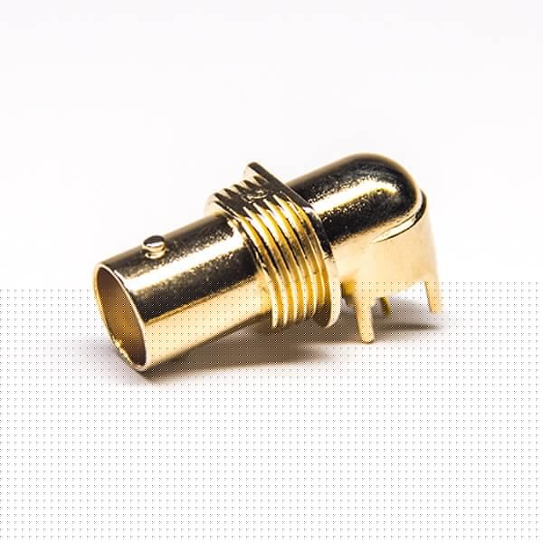 EB-001-0270 BNC監控連接器母頭彎式穿孔式插PCB板50歐姆